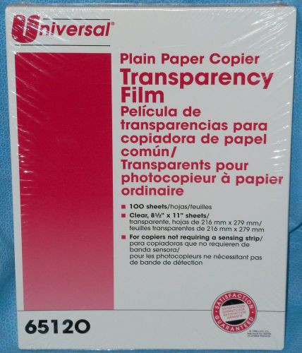 PRIORITY MAIL 100 Sheet UNIVERSAL 65120 Clear Transparency Film 8-1/2&#034; x 11&#034;