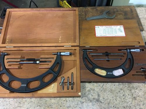 Starrett 224 micrometer sets. set c. set b. for sale