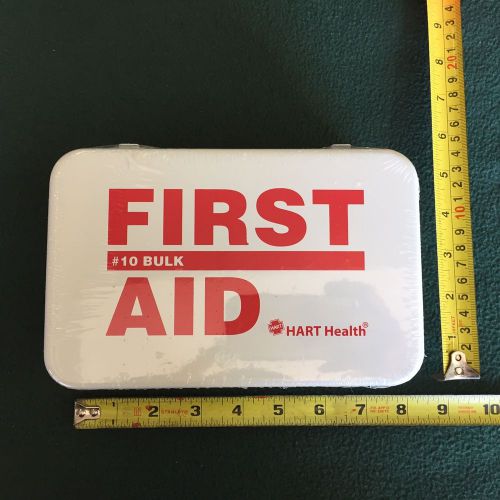 #10 10 PERSON BULK FIRST AID KIT HART HEALTH METAL BOX WALL MOUNT FREE SHIPPING