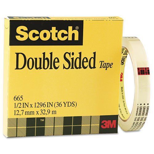 Scotch Double Sided Office Tape, 3&#034; Core