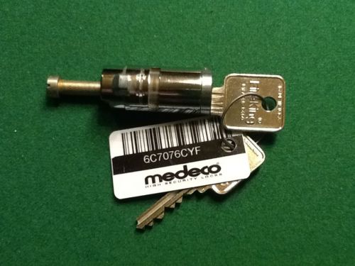 1 BRAND NEW MEDECO FIRE KING CABINET REPLACEMENT KEY LOCK TUMBLER SET