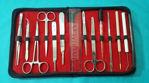 34 PCS DISSECTION DISSECTION ANATOMY MEDICAL STUDENT KIT+SCALPEL BLADES #16,#24