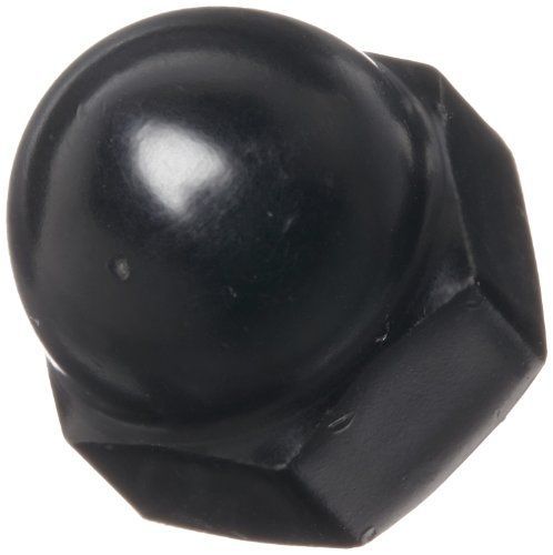 Steel acorn nut, black powder-coated finish, right hand threads, class 2b for sale