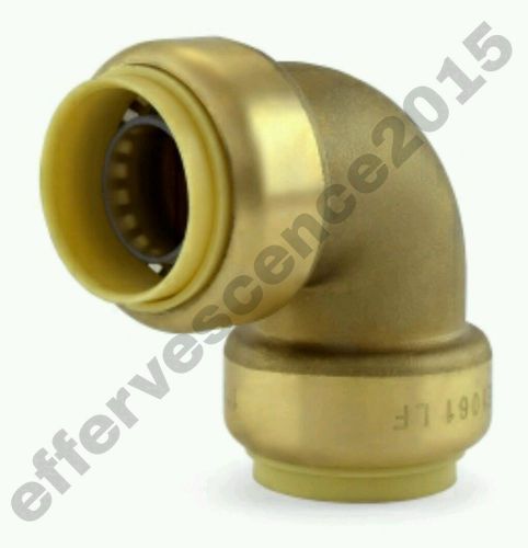 1/2&#034; Sharkbite Style (Push-Fit) Push to Connect Lead-Free Brass Elbow
