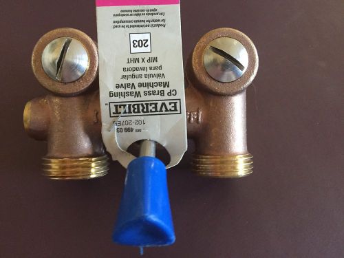 Brass dual laundry washing machine water shut off valve 1/2&#039;&#039; for sale