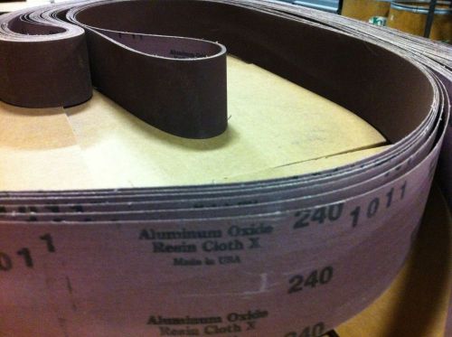Sanding belts 3 x 132 - 240 grit a/o @ $1.50 each in lots of 10 for $15/lot for sale