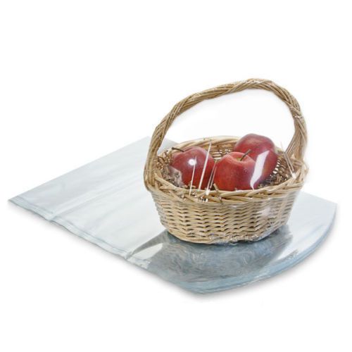 SELECT QTY Gift Basket PVC Heat Shrink Wrap Film 14x24 Fitted Dome Bag 14&#034;x24&#034;