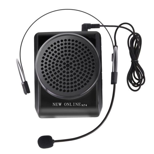 GHB Rechargeable Voice Amplifier Teacher Amplifier Earhook Microphone Adjusta...