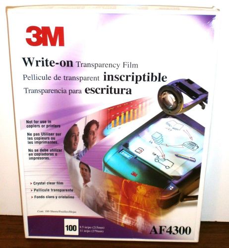 3M Ink Jet Printer Transparency Film   #CG3480- Complete full box of 50 sheets