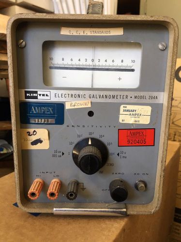 Kintel Electronic Galvanometer Model 204A - 10uv .001ua 10000 ohms (D5)