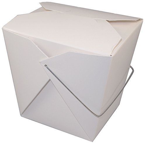 Fold Pak Fold-Pak 32WHWHITEM Paper Wire-Handled Food Pail, 3-3/8&#034; Length x