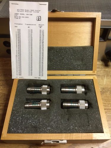 INMET 9401 DC TO 18 GHZ. 3-6-10-20 dB CALIBRATED ATTENUATOR SET