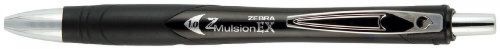 Zebra Z-Mulsion EX Emulsion Retractable Ballpoint Pen, 1.0mm, Black, 12-Pack