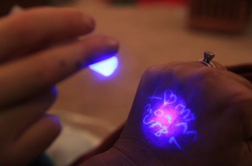 CA 6pcs UV Light Invisible Ink Magic Marker Pen Security Marking Secret SPY Pen