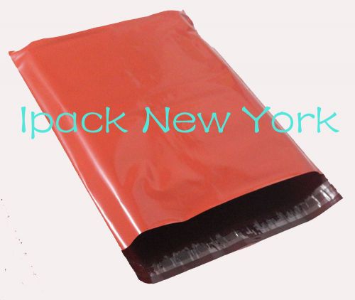200 PCS 10x13&#039;&#039; Red Color Poly Mailers Envelope Shipping Supply Bags 2.5 Mil