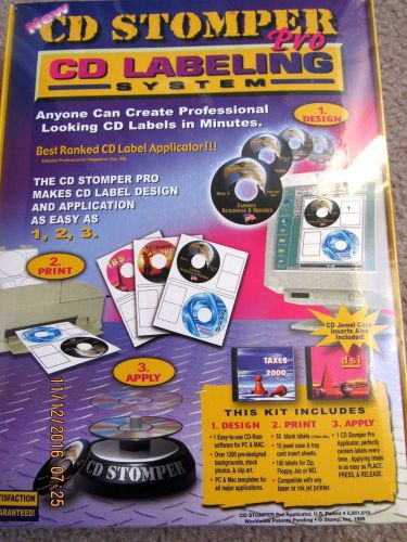 Pro CD DVD Disk Labels Labeling System - New Sealed in Box