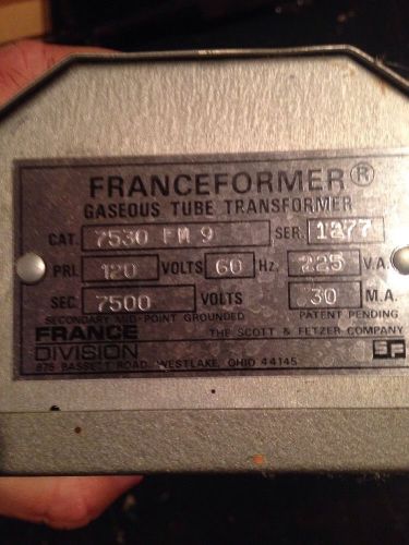 Franceformer gas tube power supply neon beer light transformer 7500 volt for sale