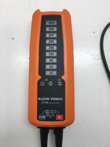 Very Clean, Excellent Condition Klein Tools ET100 Electronic Voltage Tester