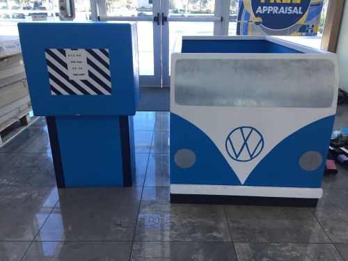 Large Donation Box VW Bus and Gas Pump
