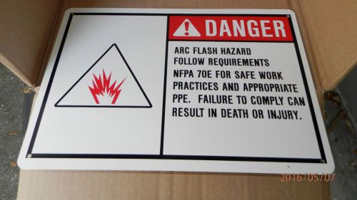 10 x 14 DANGER ARC FLASH WARNING sign