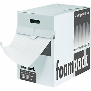 Aviditi Polyethylene Air Foam Dispenser Pack 85&#039; L x 24&#034; W 1/4&#034; Thick White F...