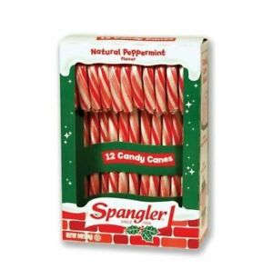 Spangler Red and White Peppermint Candy Cane - Box of 12