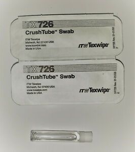 TX726 Texwipe Crush Tube Swab - IPA Solution - Box of 50