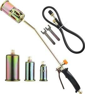 Propane Torch Weed Torch Industrial Heating Torch With 4 Nozzles,Weed Fire With
