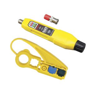 Cable Tester/Radial Stripper Tool Set Durable Handheld Battery Powered (2-Piece)