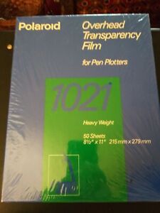 Polaroid Overhead Transparency Film - for Pen Plotters- 1021 Heavy Weight- 50pcs