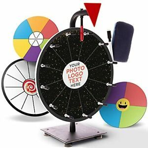 Spinning Prize Wheel Spinner Game - 12&#034; Spin the Wheel Game with Stand Dry Erase