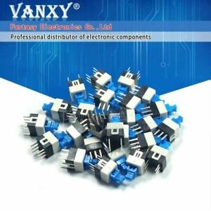20PCS 7X7mm 7*7mm 7*7 6Pin Push Tactile Switch Self lock /Off button Latching sw
