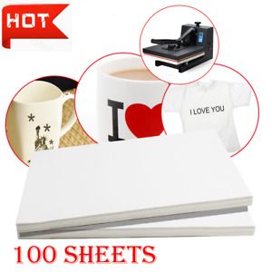 A4 Practical Dye Sublimation Heat Transfer Paper 100 Sheets for Mug Cup Fabrics