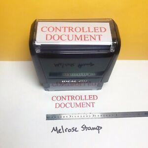 Controlled Document Rubber Atamp Red Ink Self Inking Ideal 4913