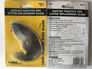 King Innovation Ratchet Poly/PVC Pipe Cutter Replacement Blade 46311-BRAND NEW