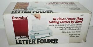 Premier P6200 Electric Desktop Paper Letter Folder - Open Box    00699