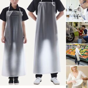 PVC Transparent Waterproof Apron Kitchen Housework Restaurant Butcher Clean