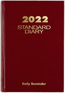 2022 Diary by AT-A-GLANCE, Standard Daily Diary, 5-3/4&#034; x 8-1/4&#034;, Small, Red