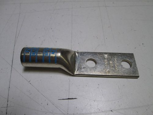 THOMAS &amp; BETTS TWO HOLE COPPER LUG/ LONG BARREL 54874BE  *NEW OUT OF BOX*