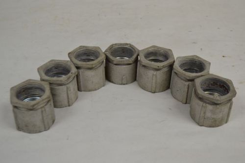 LOT 7 THOMAS&amp;BETTS ASSORTED 1-1/4IN CONDUIT COUPLING FITTING IRON D204637