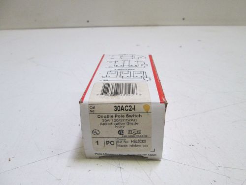 PASS &amp; SEYMOUR DOUBLE POLE SWITCH 30AC2-I *NEW IN BOX*