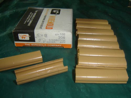 Wiremold 206 connection cover buff, covers seam of 2 lengths 500 raceway meets for sale