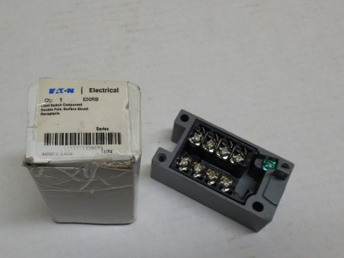 NEW Eaton E50RB Limit Switch Receptacle Cutler Hammer Double Pole 600V 1/2&#034; NPT