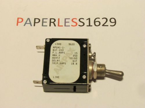 AIRPAX 15 Amp Switch Toggle (APGN1-1-61F-153)