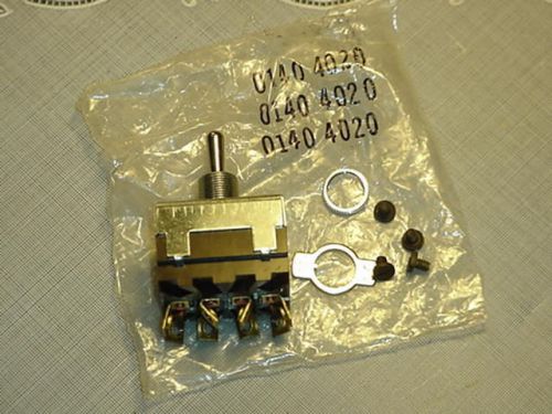 McGill Toggle Switch 0140-4020 4 POLE SCREW TERMINAL ON/OFF New In Package