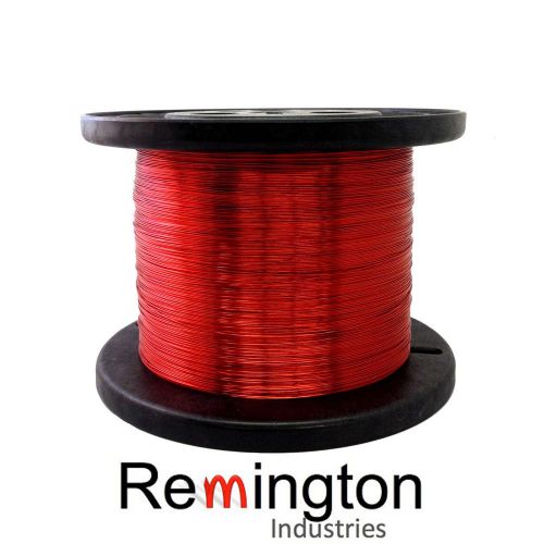 21 awg gauge enameled copper magnet wire 5.0 lbs 2003&#039; length 0.0296&#034; 155c red for sale