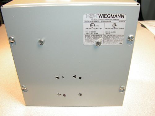 Hubbell wiegmann enclosure electric box - 8&#034; x 4 1/2&#034; x 8&#034; catalog # sc080804ww for sale