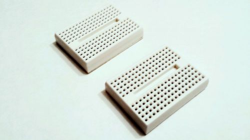 2pc Mini Solderless Prototype Breadboard 170 Tie-points-Arduino -Prototype white