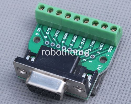 DB9-M1 DB9 Teeth Type Connector 9Pin Female Adapter worthy RS232 to Terminal