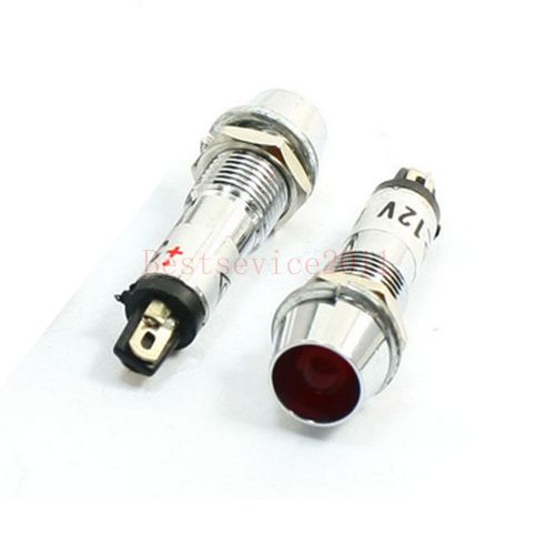 10pcs panel mounting red light indication led signal lamp ac 12v for sale